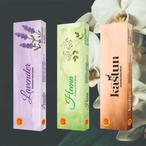 EXCLUSIVE SERIES made with natural essential oils flora sticks 165_- 50gm